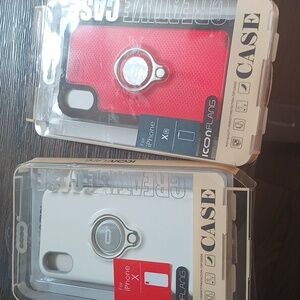 TWO ICONFLANG IPHONE X/10 RING HOLDER CASES BONUS BUY